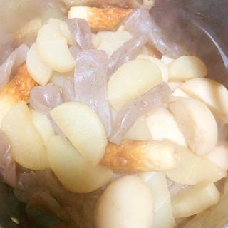 下茹で里芋と大根の煮物